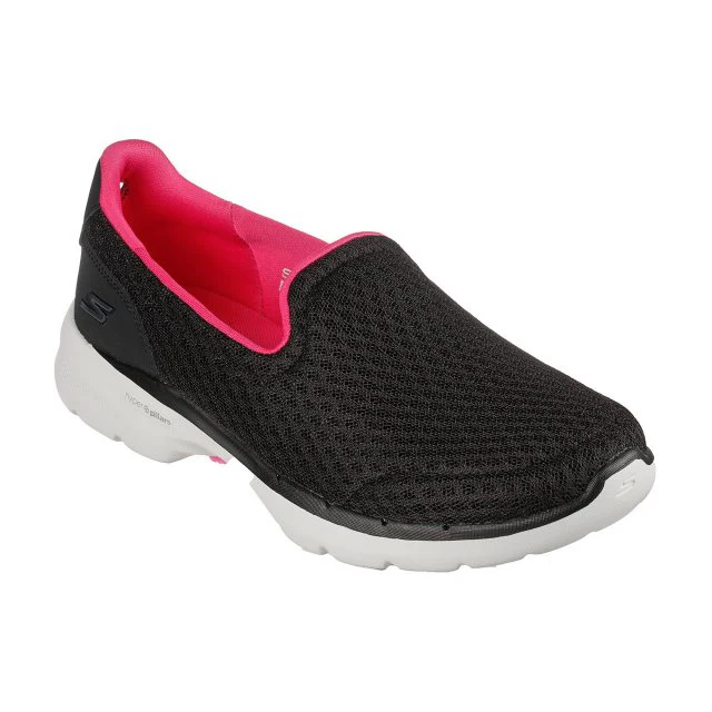 Womens Wide Fit Skechers 124508W Go Walk Trainers - Image 6