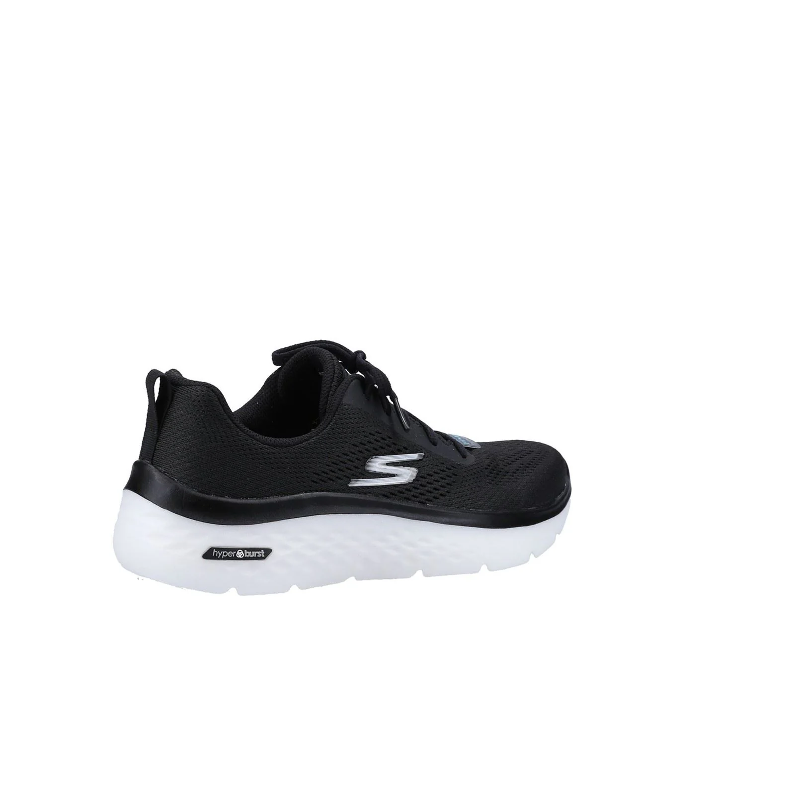 Women's Wide Fit Skechers 124578 GO walk Hyper Burst Trainers - Black/White - Image 5