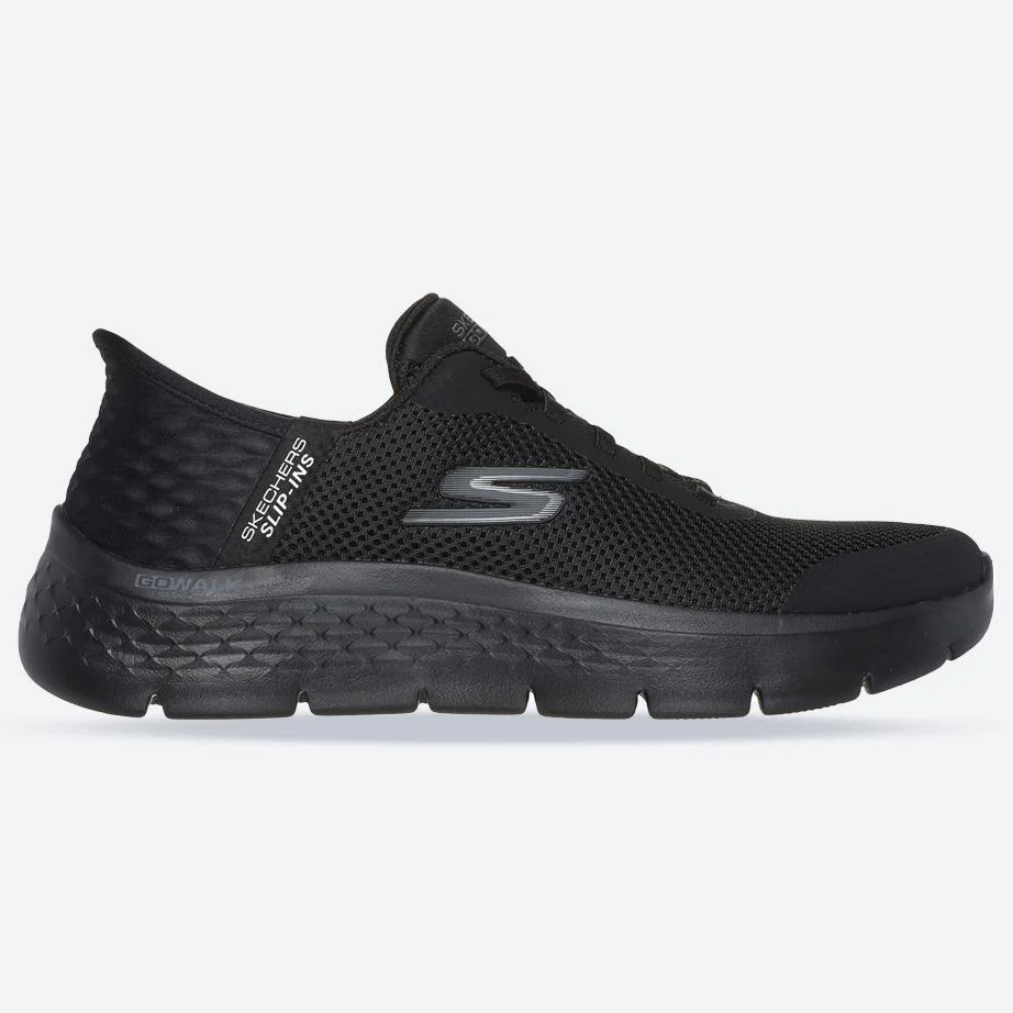 Women's Wide Fit Skechers 124836 Go Walk Flex Grand Entry Trainers