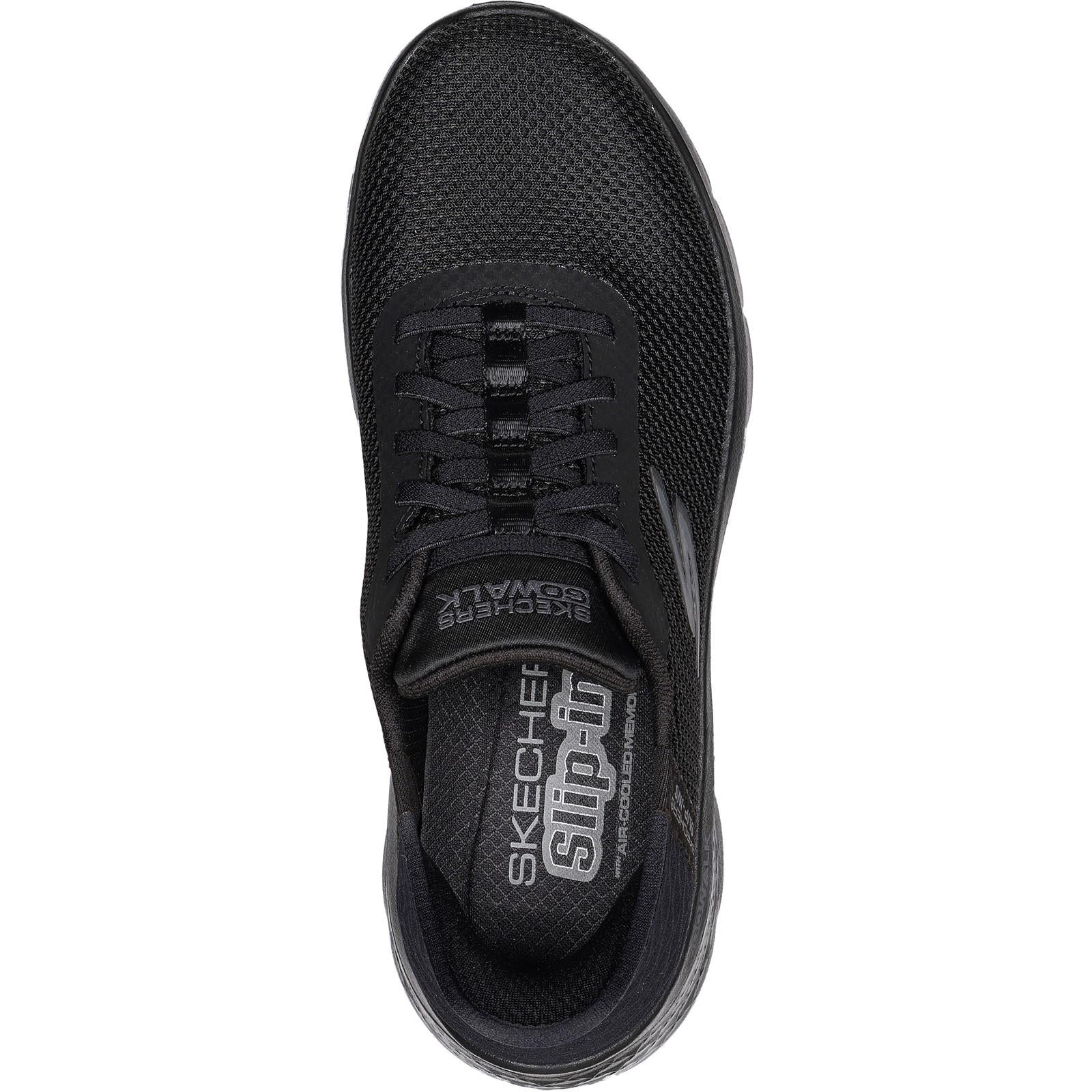 Women's Wide Fit Skechers 124836 Go Walk Flex Grand Entry Trainers - Image 5