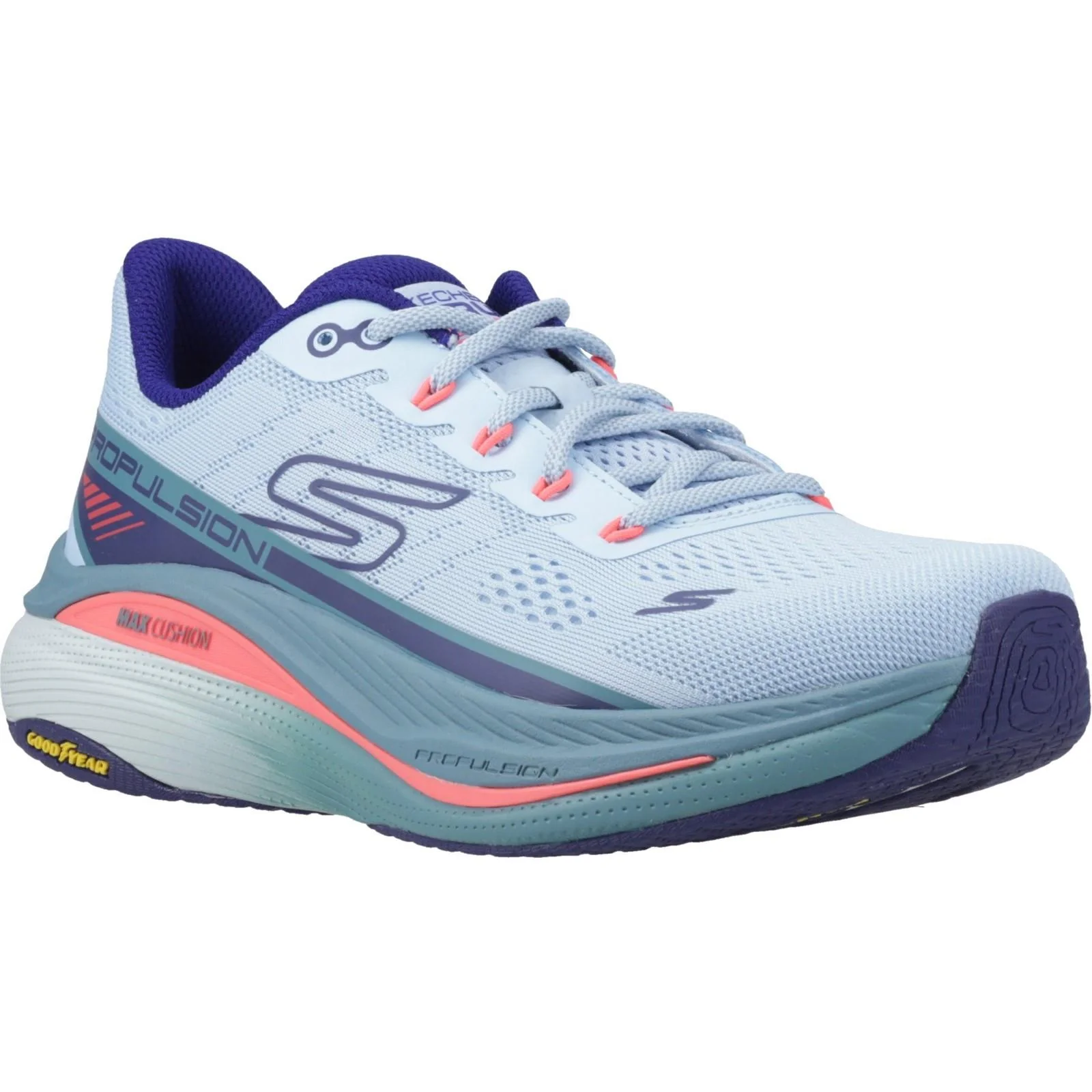 Women's Wide Fit Skechers 128901 Performance Max Cushioning Propulsion Trainers - Image 7