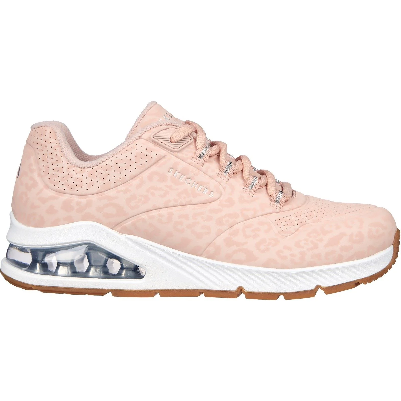 Women's Wide Fit Skechers 155642 Uno 2 In Kat Neato Trainers - Blush - Image 2