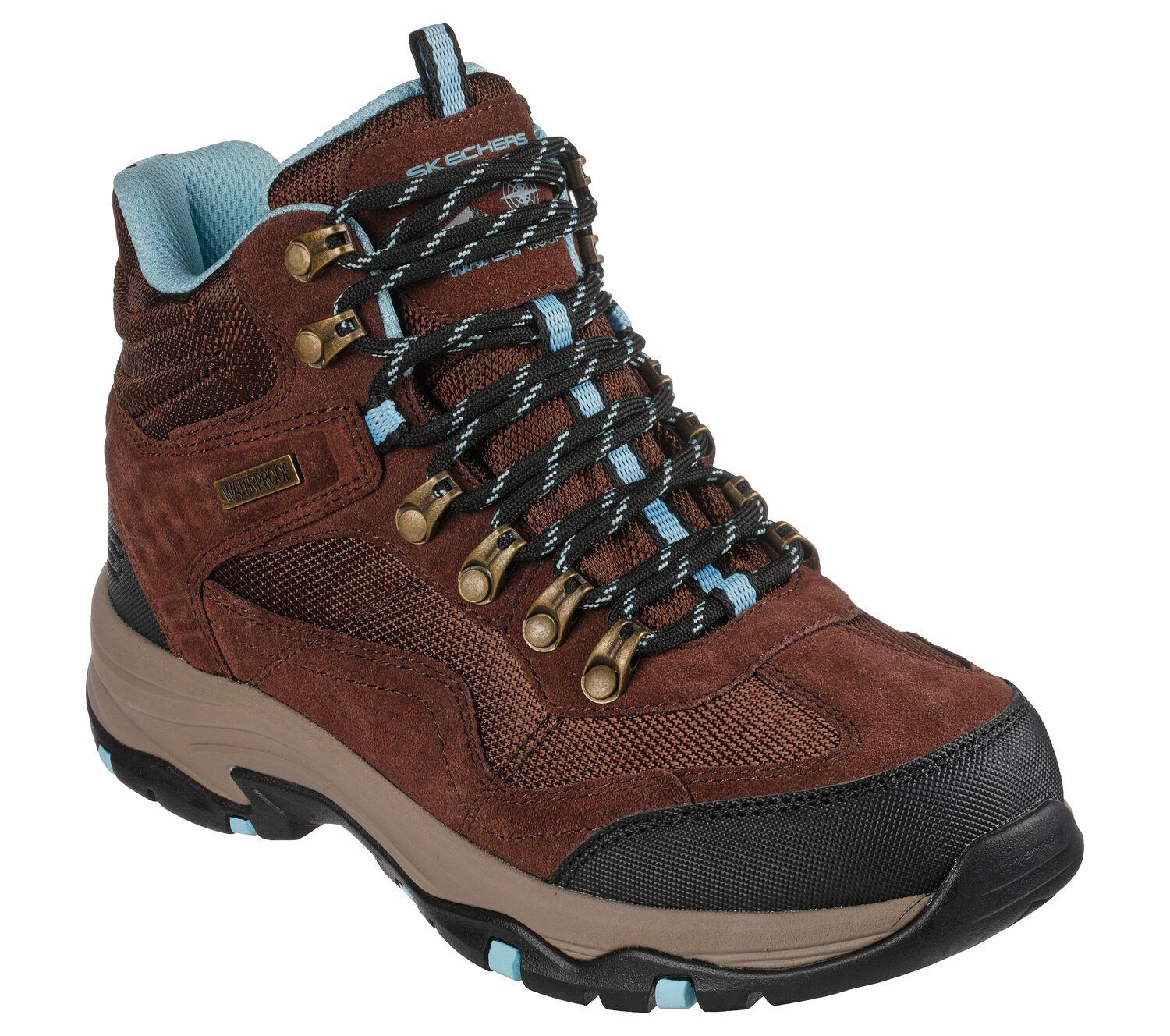Women's Wide Fit Skechers 167008 Trego Base Camp Waterproof Outdoor Hiking Boots - Image 3