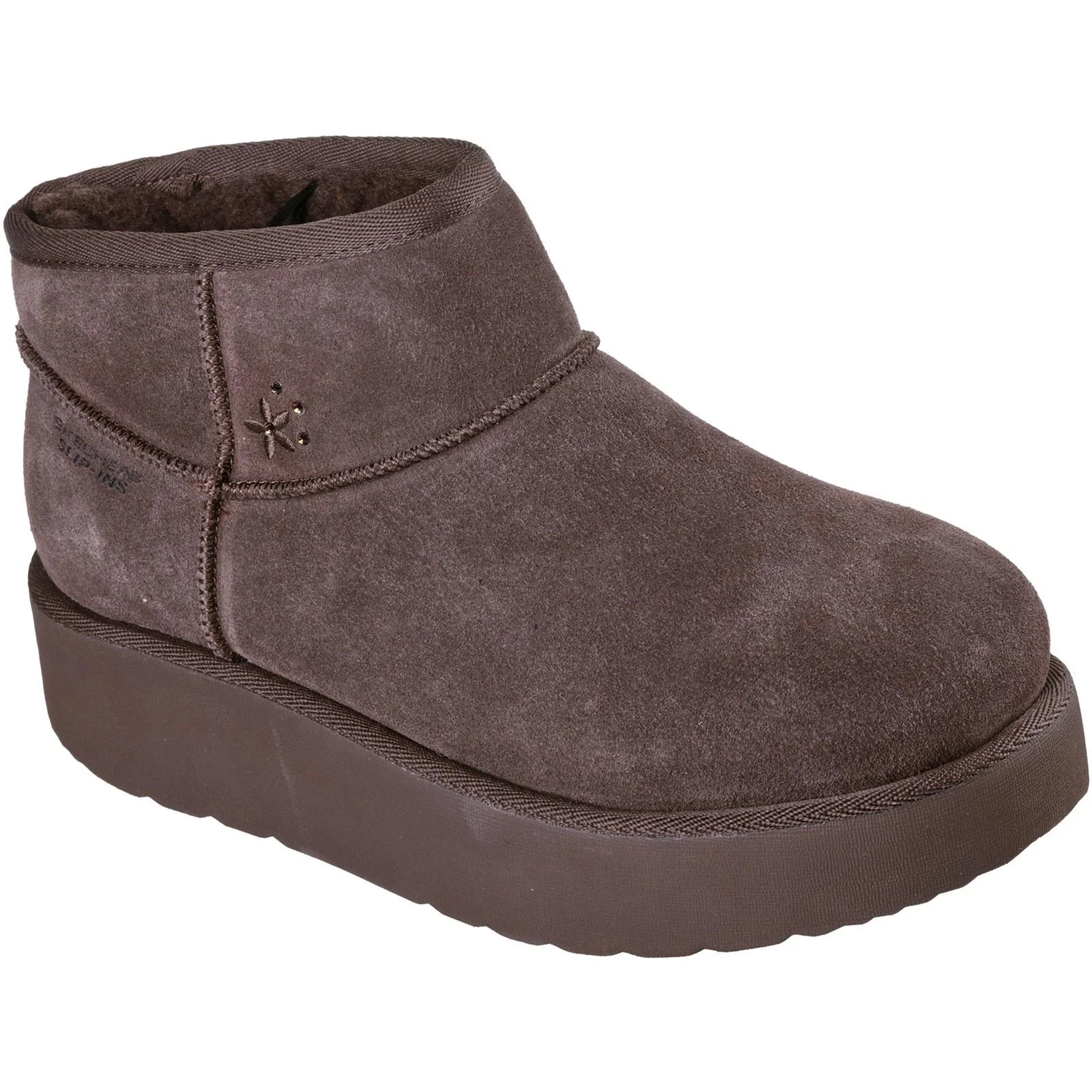 Women's Wide Fit Skechers 169143 Slip-ins Keep Cozy Boots - Image 8