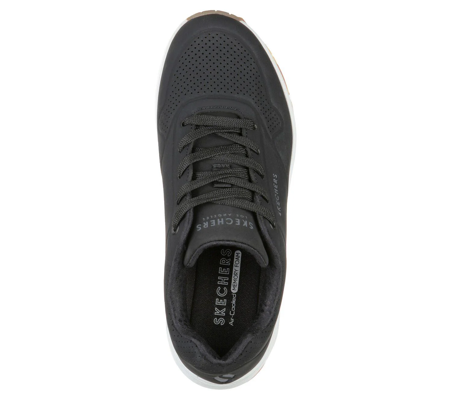 Women's Wide Fit Skechers 73690 Uno - Stand On Air Walking Street Wear Trainers - Image 11