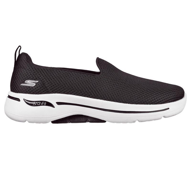 Womens Wide Fit Skechers Grateful 124401 Arch Fit Walking Trainers - Image 2
