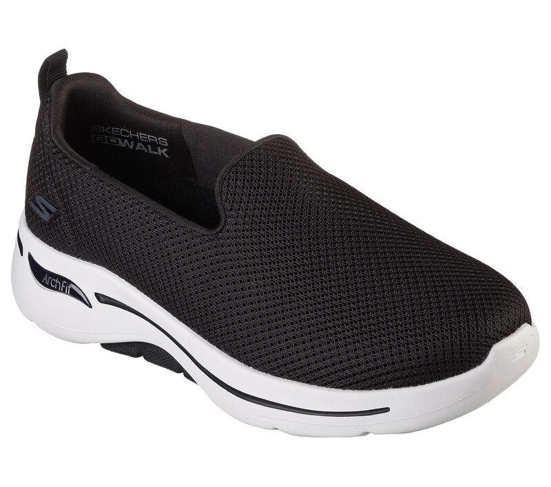 Womens Wide Fit Skechers Grateful 124401 Arch Fit Walking Trainers - Image 3