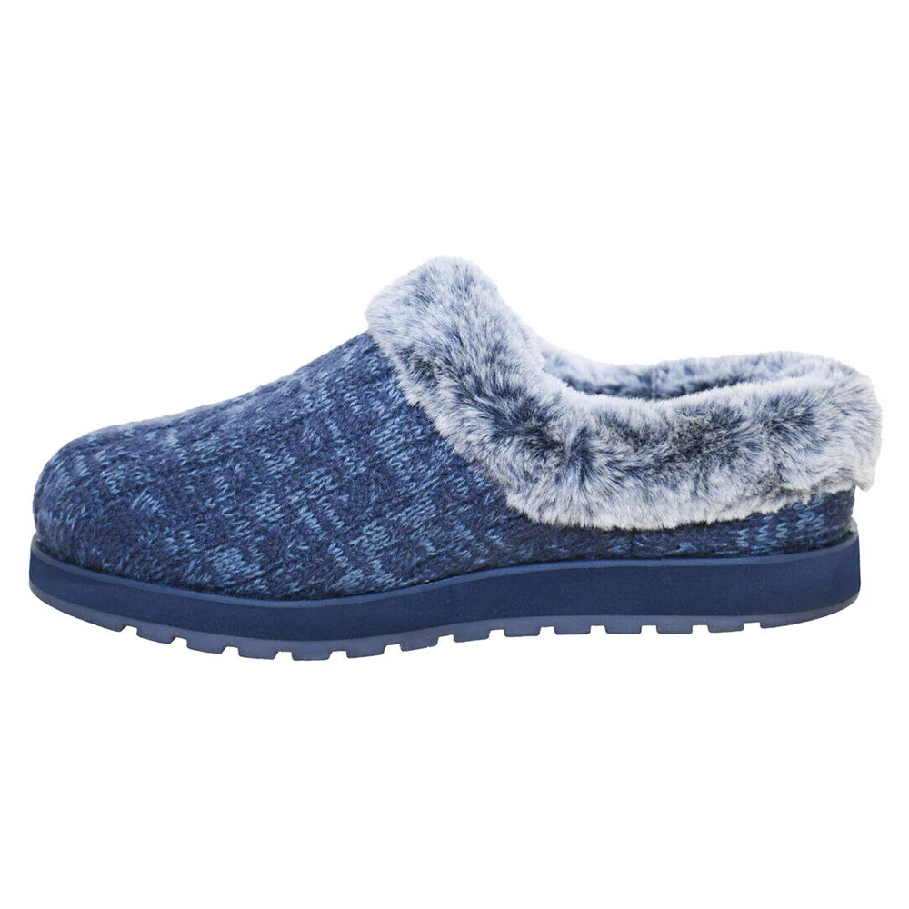 Womens Wide Fit Skechers Bobs Ice Angel 31204W Mule Slippers - Image 10