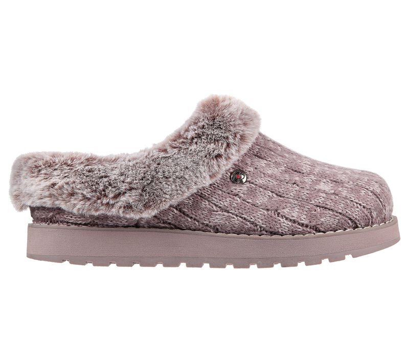Womens Wide Fit Skechers Bobs Ice Angel 31204W Mule Slippers - Image 11