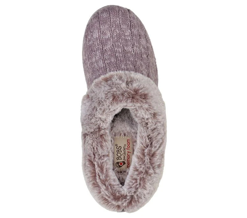 Womens Wide Fit Skechers Bobs Ice Angel 31204W Mule Slippers - Image 14