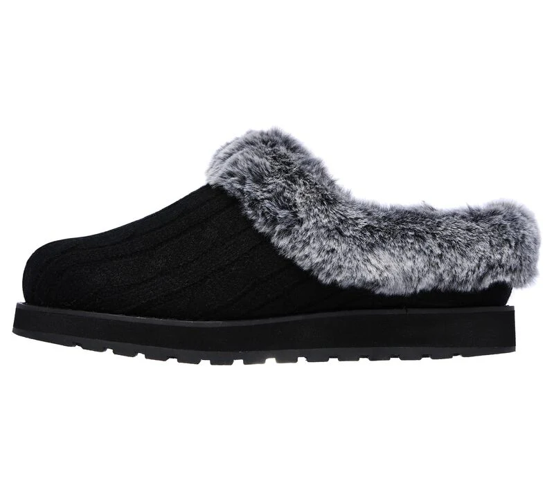 Womens Wide Fit Skechers Bobs Ice Angel 31204W Mule Slippers - Image 4