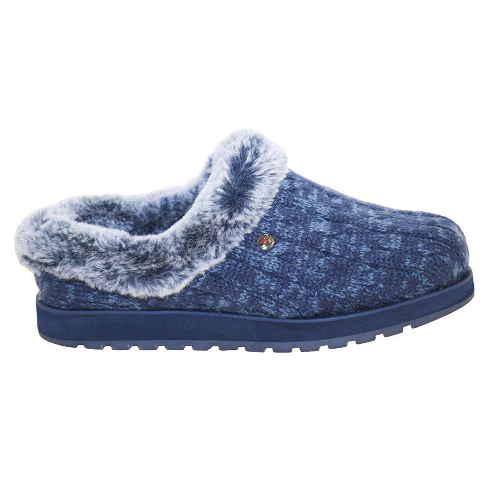 Womens Wide Fit Skechers Bobs Ice Angel 31204W Mule Slippers - Image 7