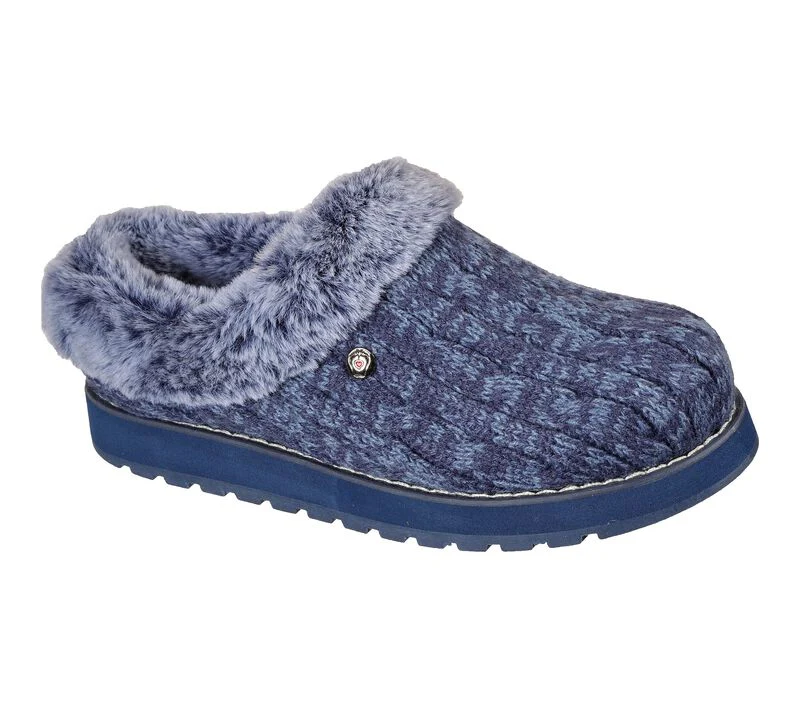 Womens Wide Fit Skechers Bobs Ice Angel 31204W Mule Slippers - Image 8
