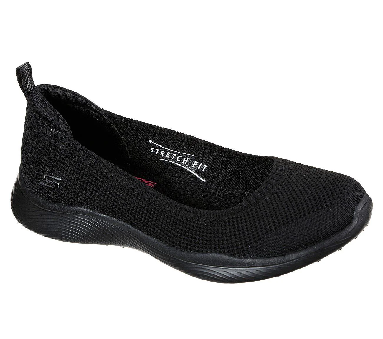 Womens Wide Fit Skechers Microburst 104134 Walking Slip On Shoes - Image 3