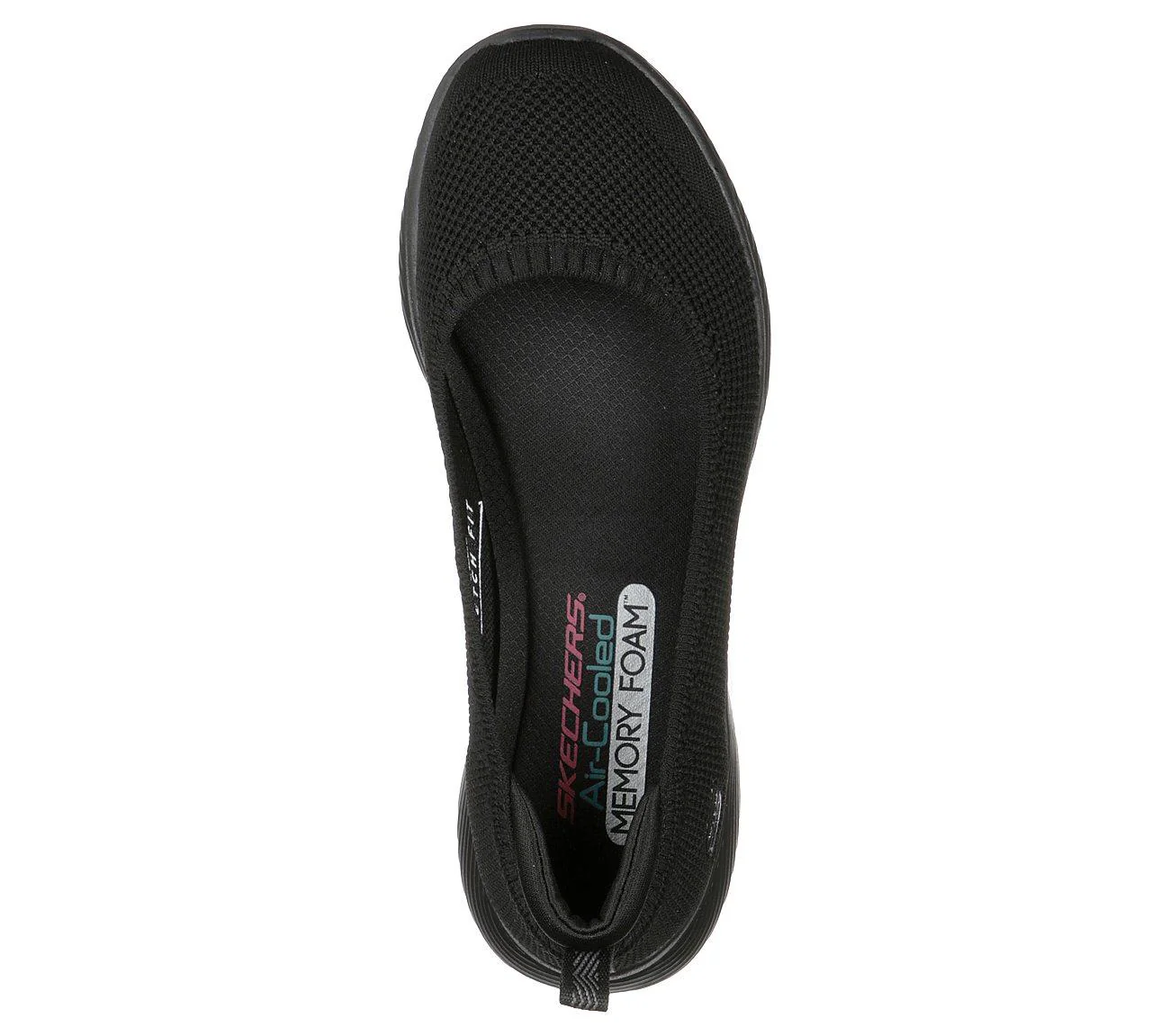Womens Wide Fit Skechers Microburst 104134 Walking Slip On Shoes - Image 5