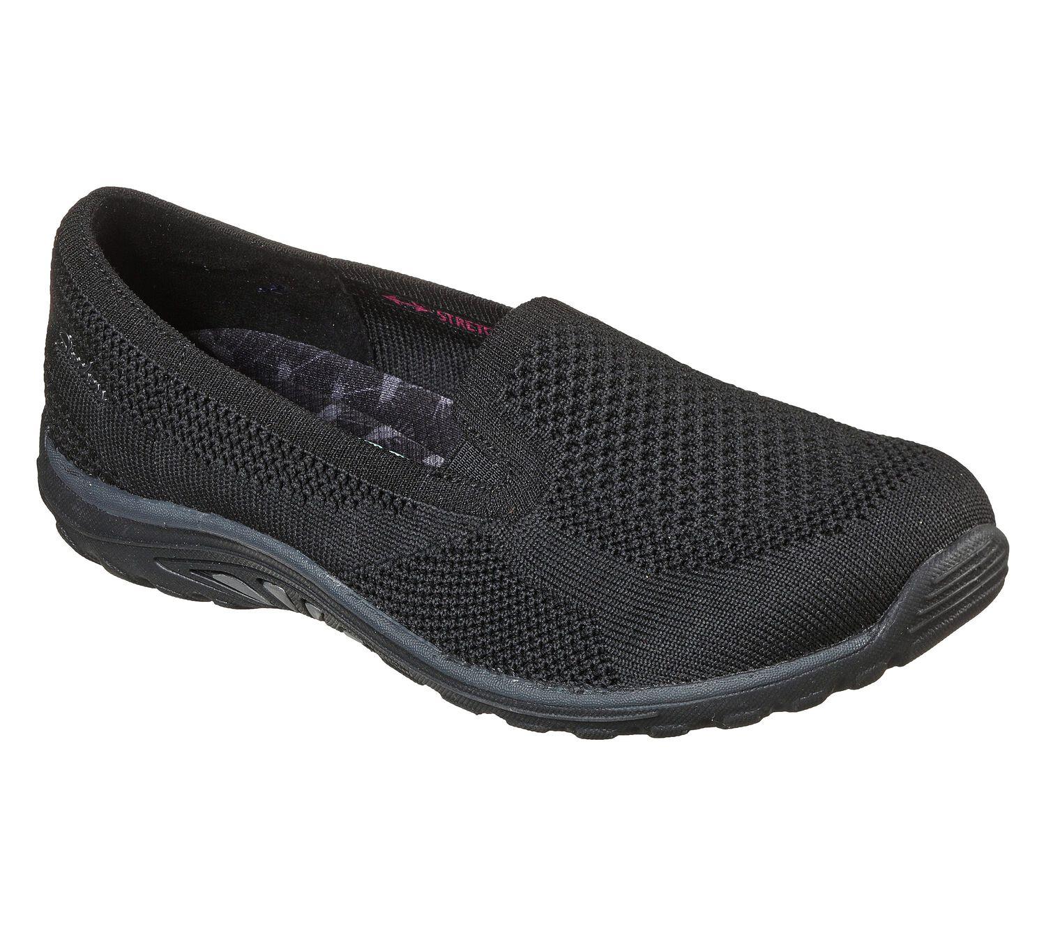 Womens Wide Fit Skechers Reggae Fest Enjoy 49679 Slip On Shoes - Image 3