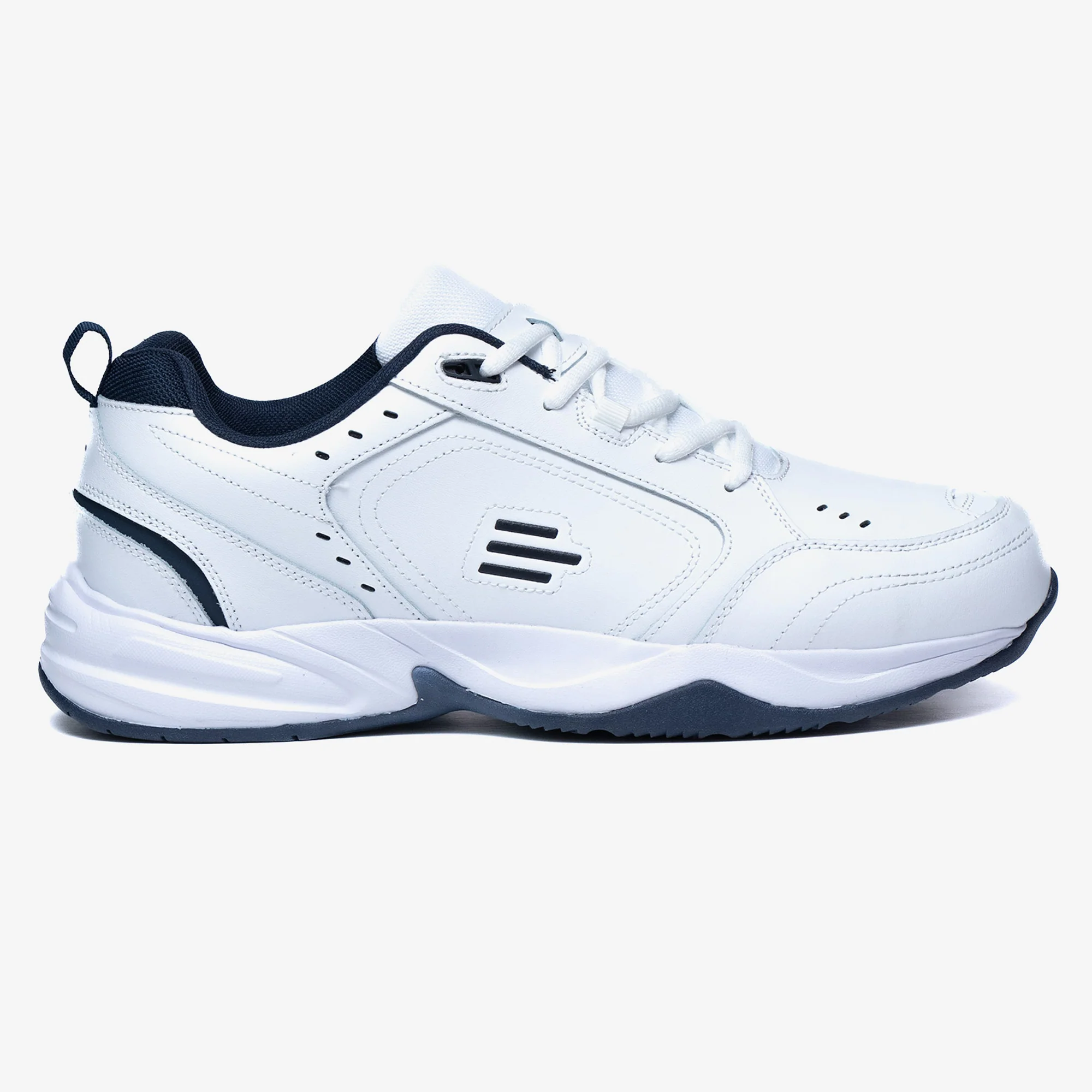 Men's Wide Fit Tredd Well Legend Trainers - White - Image 2